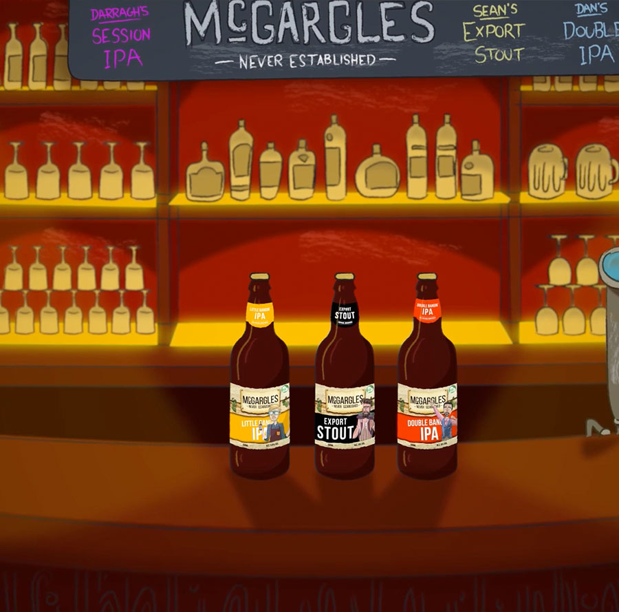 animation production - mcgargles rebrand