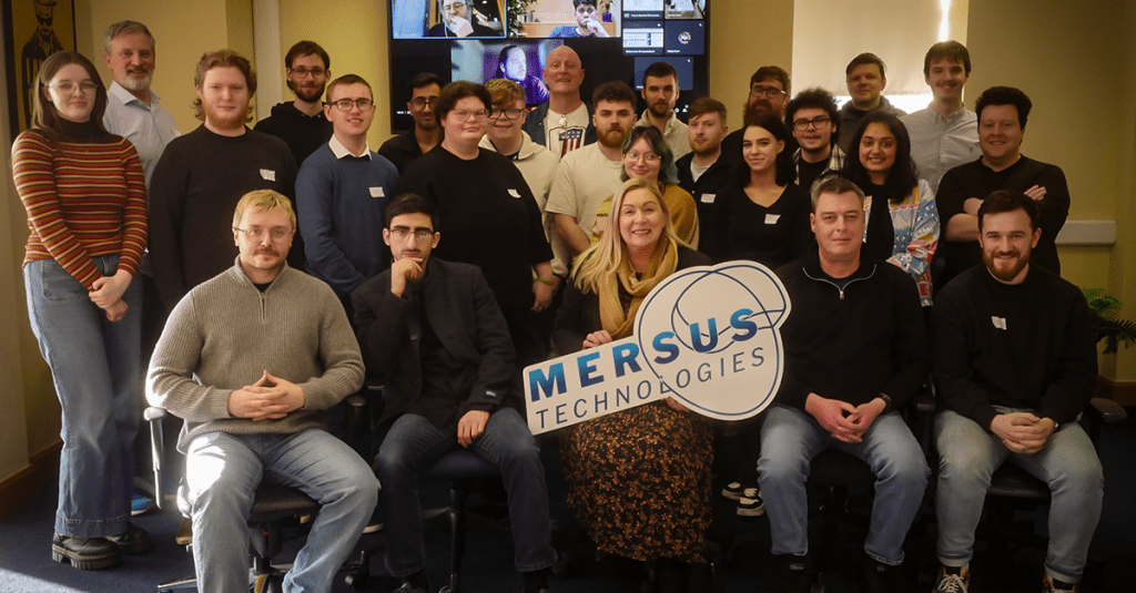 A group photo of the students and others staff at Mersus